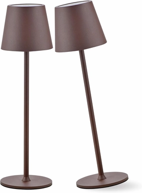 2 Pack Cordless Table Lamp,Portable LED Desk Lamp, 6000mAh Battery Operated, 3 Color Stepless Dimming Up, for Restaurant/Bedroom/Bars/Outdoor Party/Camping/Coffee Shop Night Light
