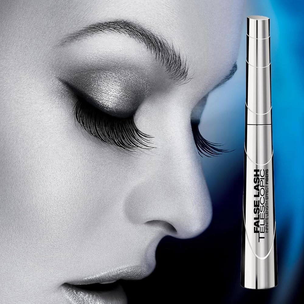2pk SET L'Oreal Paris Signature Lip Gloss 408 i accentuate   Telescopic Mascara Magnetic Black