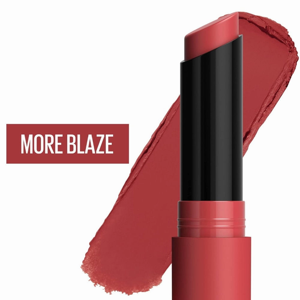2x Maybelline Color Sensational Ultimatte Matte Slim Lipstick 988 More Blaze