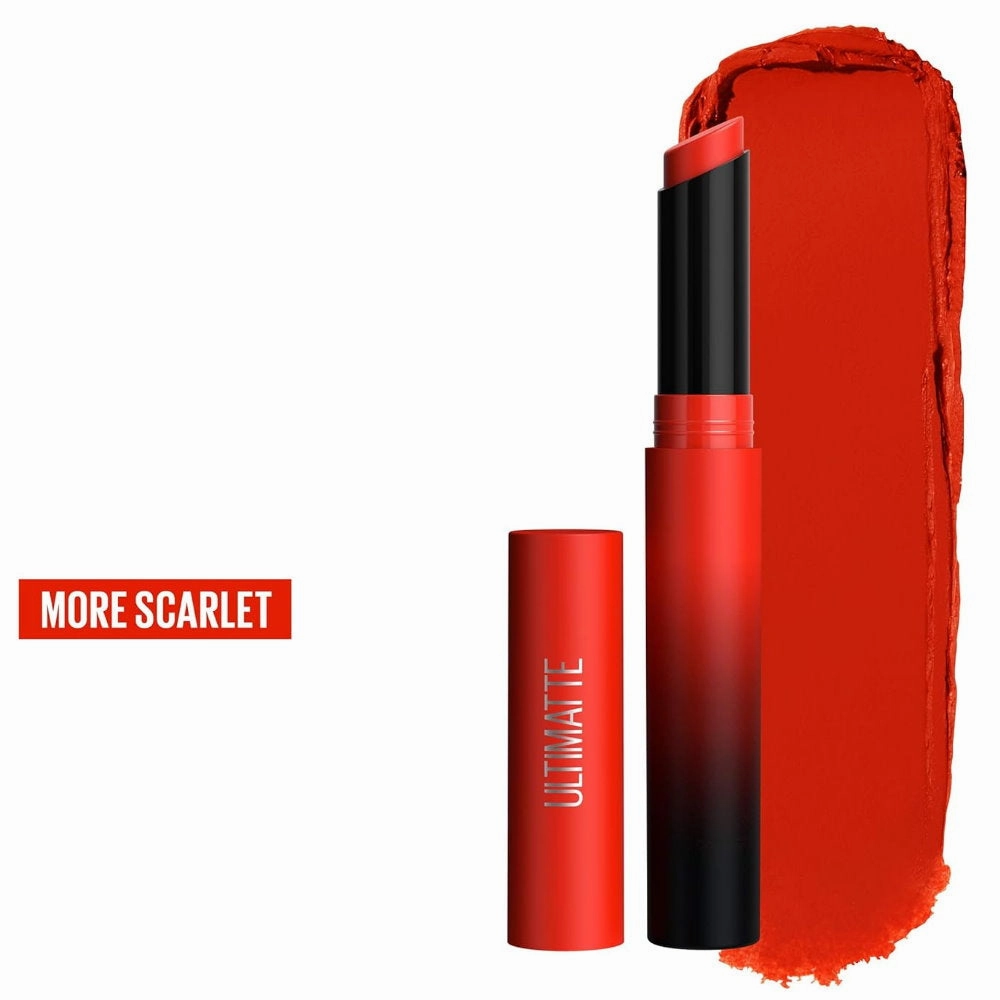 3x Maybelline Color Sensational Ultimatte Matte Slim Lipstick 299 More Scarlet