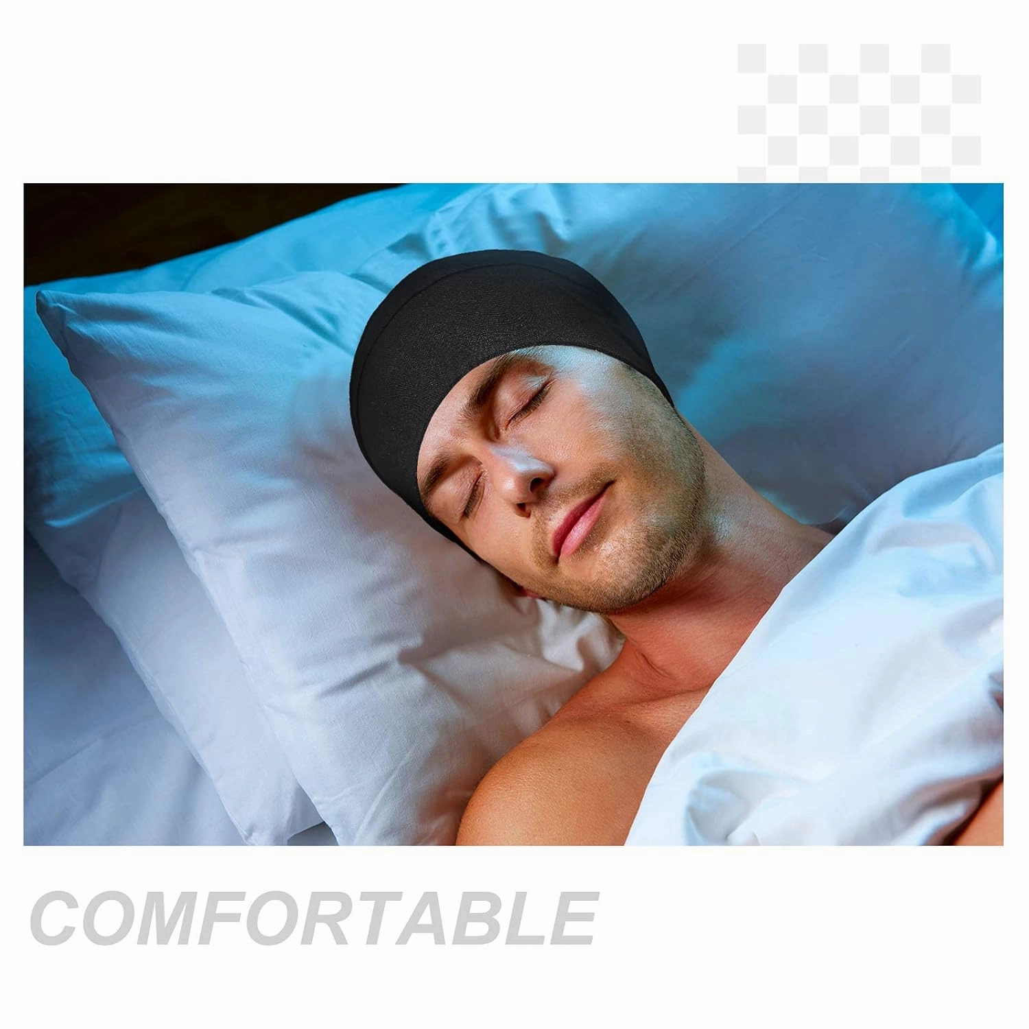 4 Pieces Satin Lined Hair Cover Satin Sleep Bonnet Adjustable-Designed Sleeping Beanie Stay on No Fading Cap for Men
