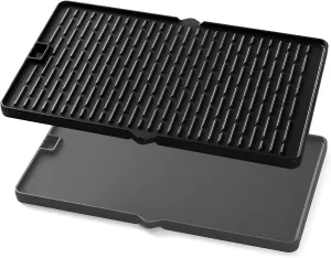 7404 Grill Griddle Replacement Parts for Weber Summit Series Reversible Cast Iron Griddle Summit E-470 S-470 E-670 S-670 S-660 S-420 S-460 E-420 S-450 S-620 Summit Gold A B D A6 B6 C4 D4 D6 1 Pack