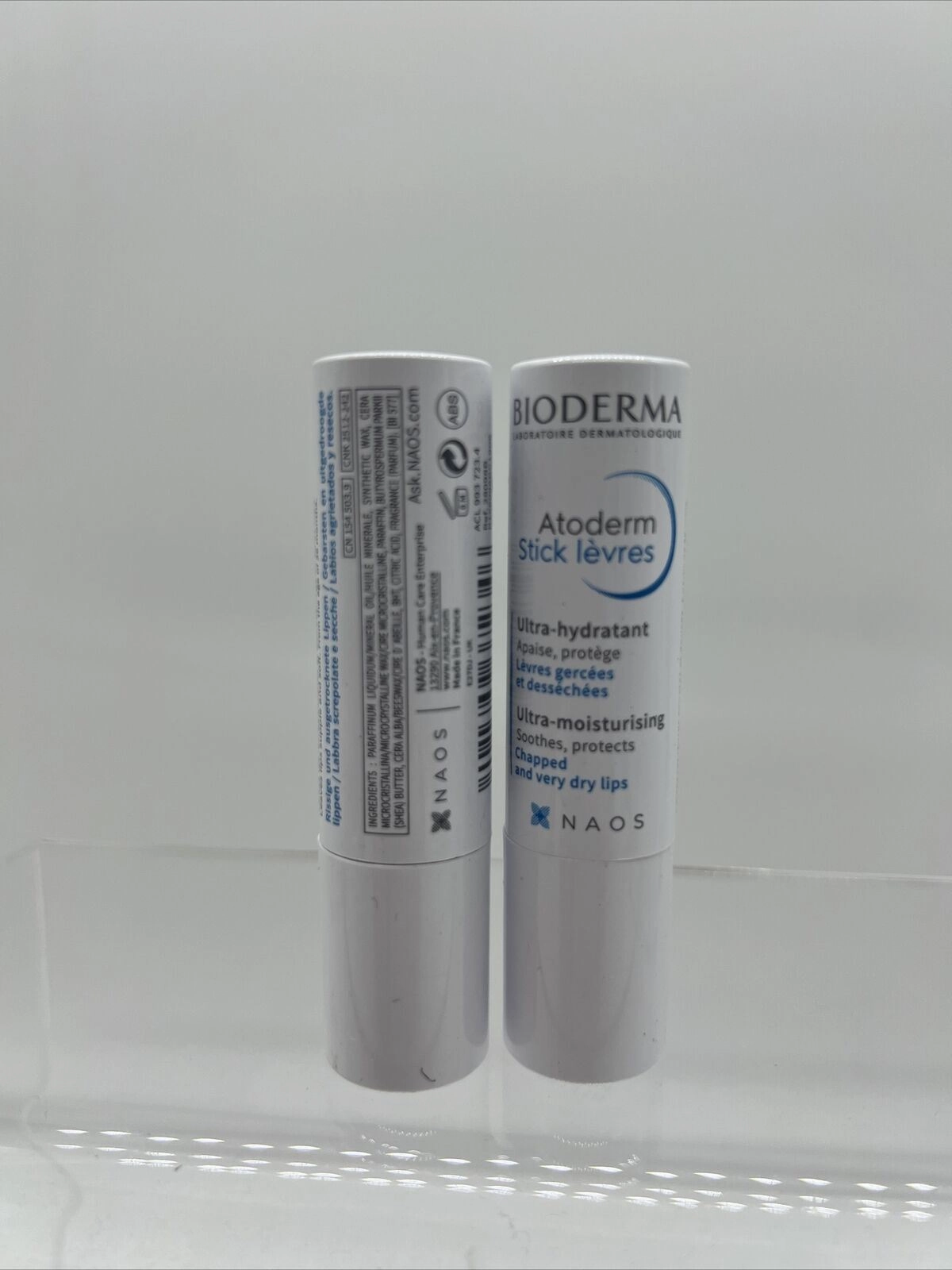 (2) Bioderma  Atoderm Lip Stick Balm Ultra Hydrant 4g