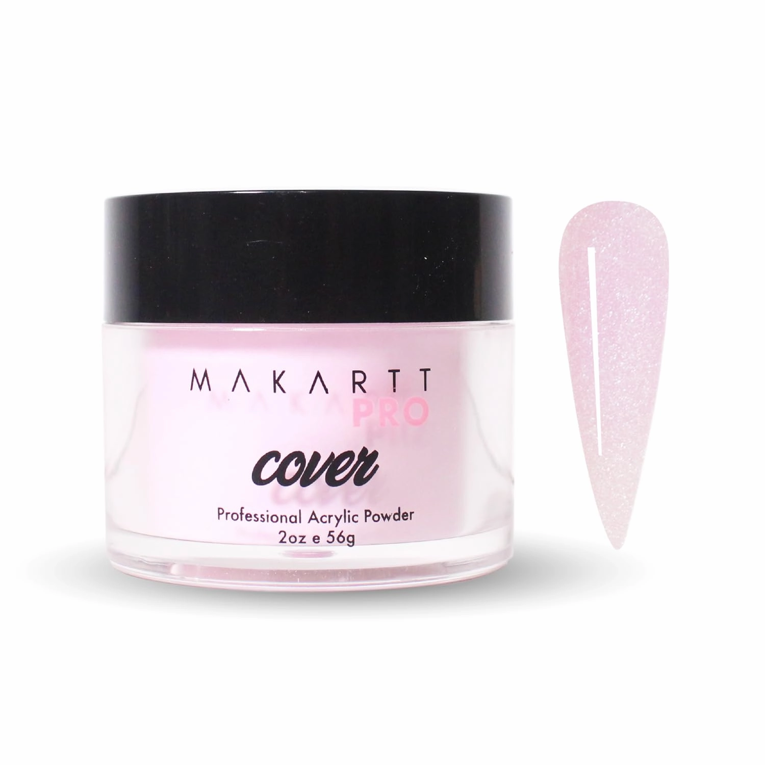 Acrylic Nail Powder 2oz – Pink Pearl Cover Powder for Nail Extensions, Ideal for Professional Nail Technicians