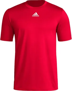 adidas Men's Pregame Badge of Sport Short Sleeve Tee