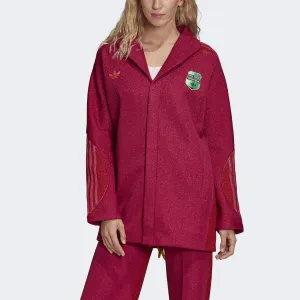 adidas Originals x Anna Isoniemi Women's Metallic Jacket, Bold Pink/Glory Red