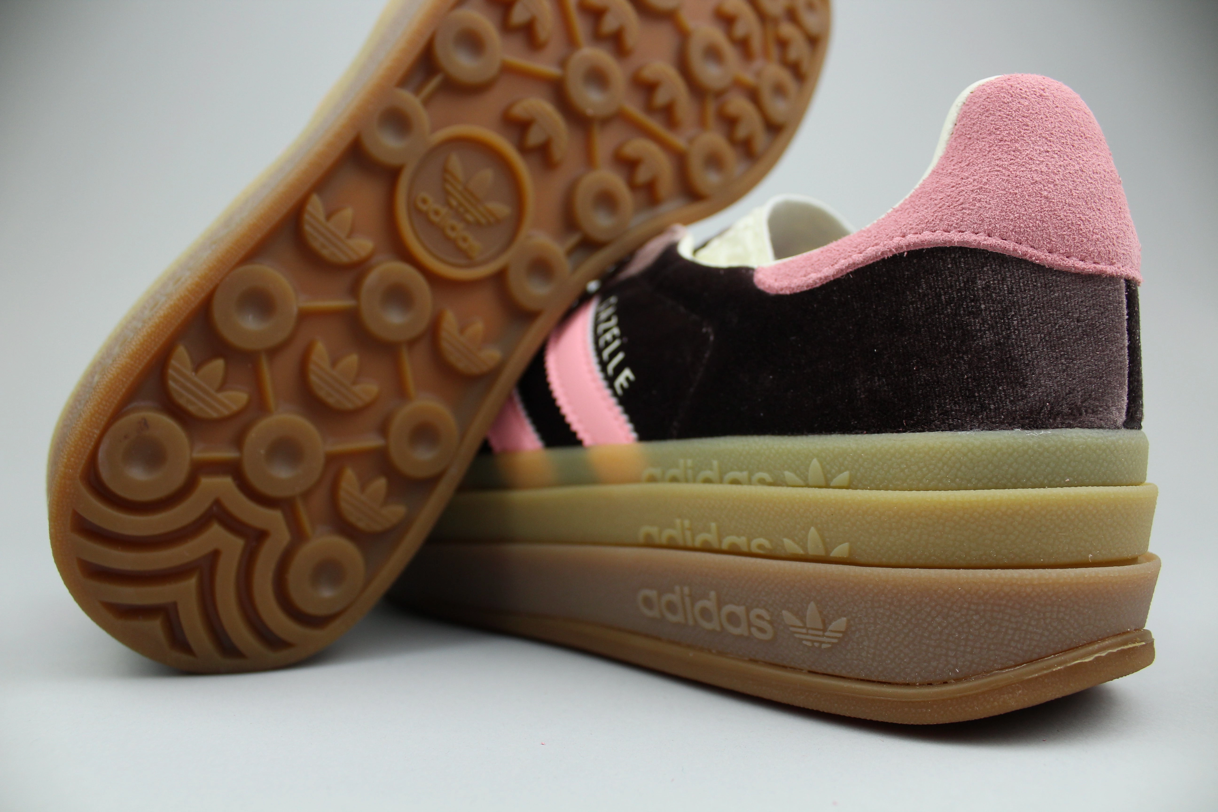 Adidas Gazelle Bold 'Shadow Brown Glow Pink Velvet' (Women's)