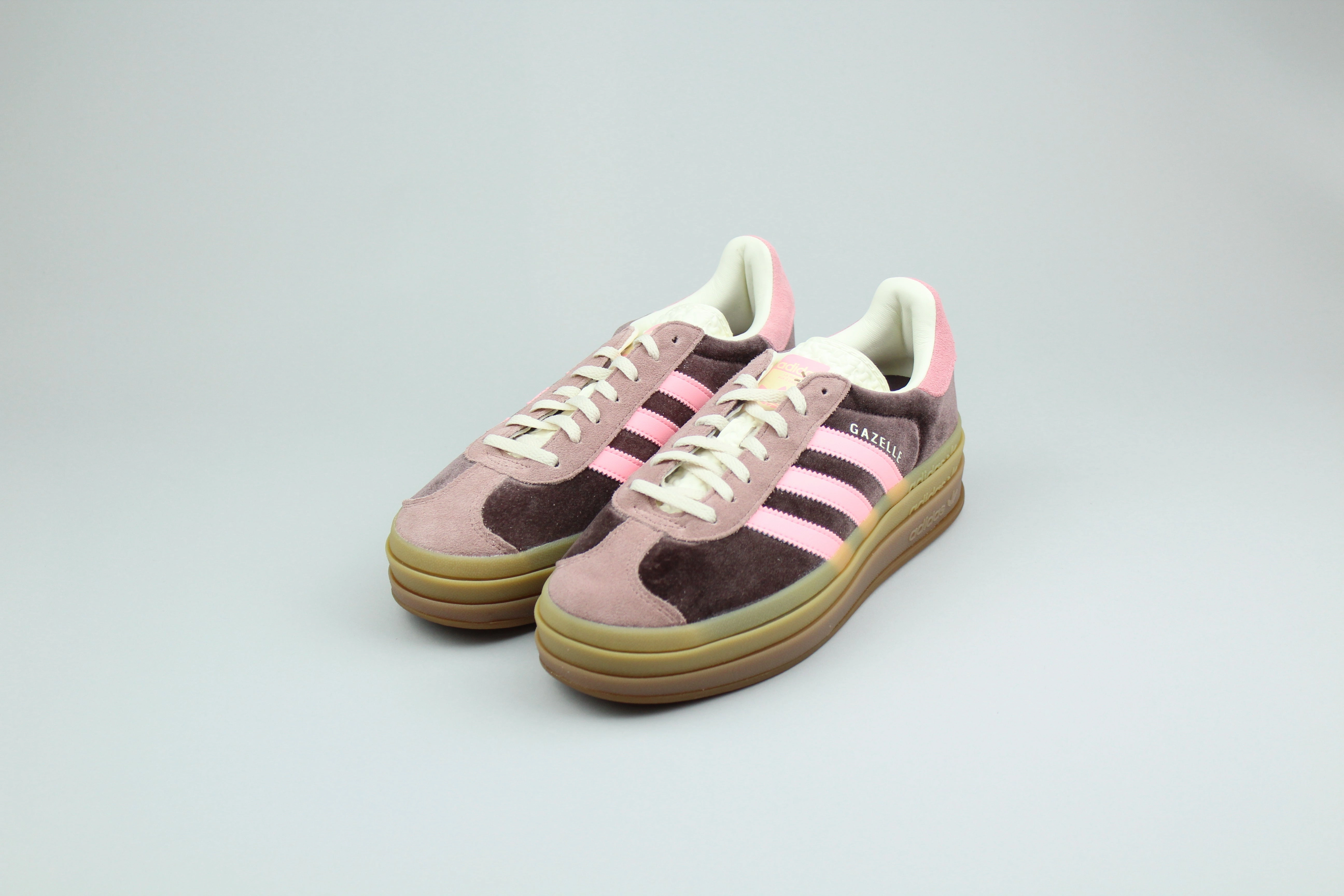 Adidas Gazelle Bold 'Shadow Brown Glow Pink Velvet' (Women's)