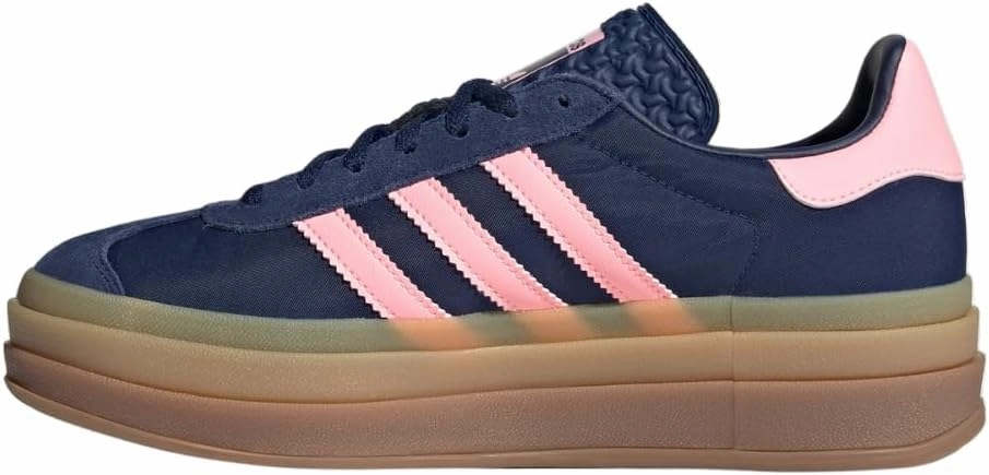 adidas Gazelle Bold WMNS Shoes, Dark Blue/Pink Spark/Dark Blue, Size 7
