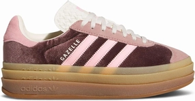 adidas Gazelle Bold WMNS Shoes, Shadow Brown/Warm Clay/Glow Pink, Size 5.5