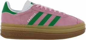 adidas Gazelle Bold Womens Shoes Size 7.5, Color: True Pink/Green/White-Pink