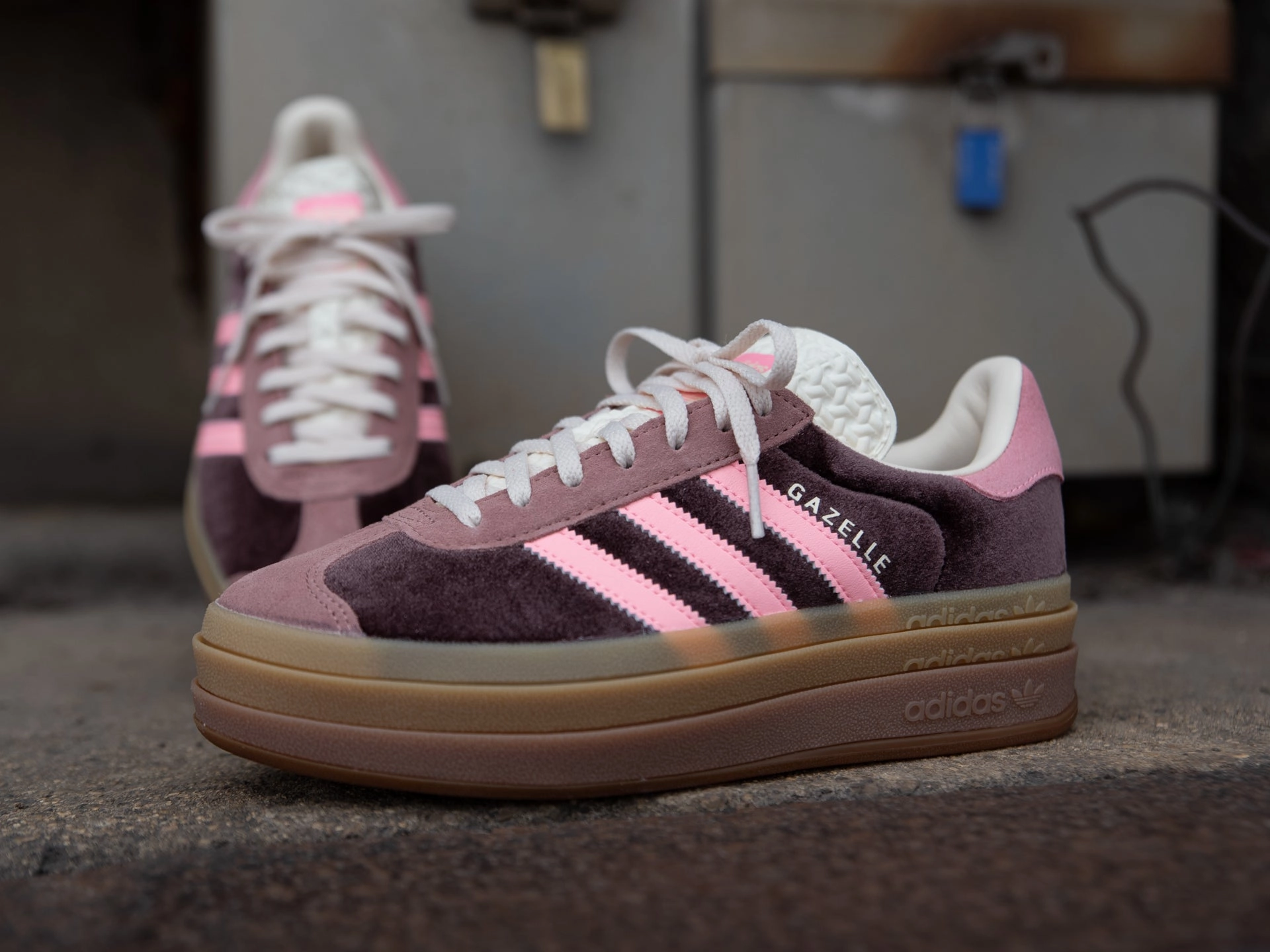 Adidas Women's Gazelle Bold 'Shadow Brown/Glow Pink'