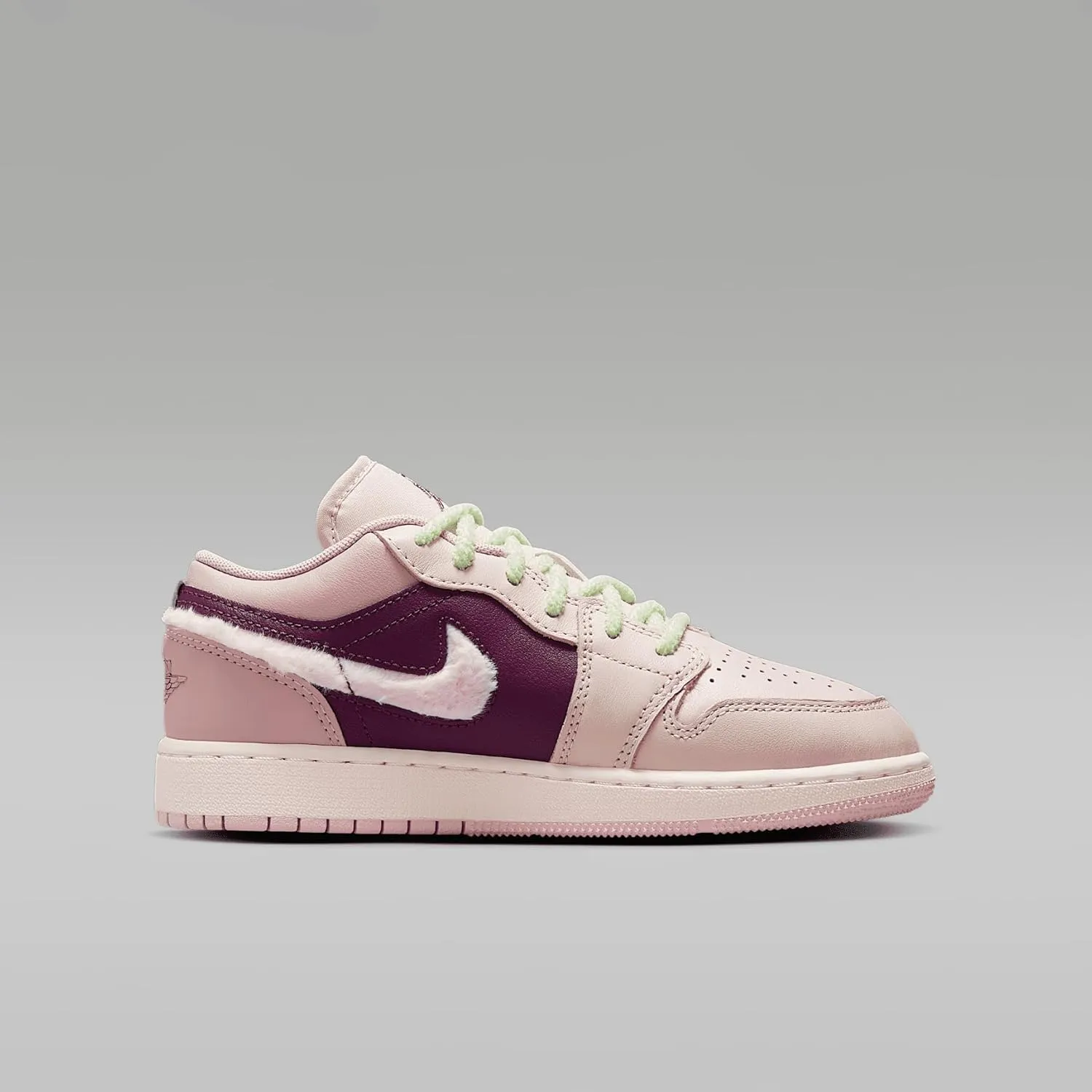 Air Jordan 1 Low SE Big Kids' Shoes (FZ3928-200, Legend Light Brown/Pink Oxford/Bordeaux/Pink Foam)
