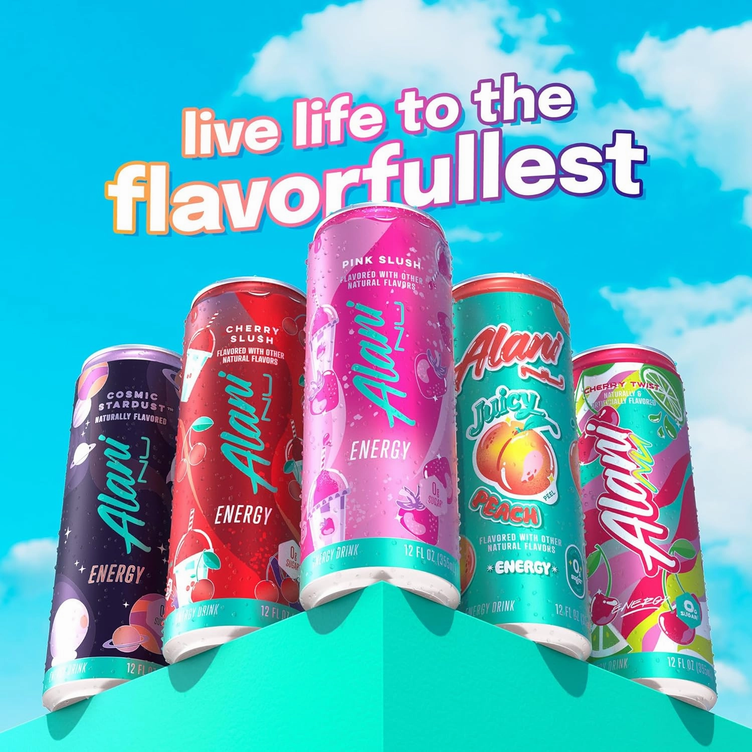 Alani Nu PINK SLUSH Sugar Free Low Calorie Energy Drinks | 200mg Caffeine | Paris Hilton x Alani Nu | Biotin B Vitamins | Zero Sugar | 15 Calories | 12 Fl Oz Cans | 12 Pack