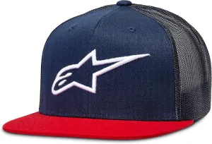 Alpinestars Corp Trucker Hat (NAVY/RED)