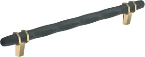 Amerock | Cabinet Pull | Black Bronze/Golden Champagne | 8 inch (203 mm) Center-to-Center | London | 1 Pack | Drawer Pull | Drawer Handle | Cabinet Hardware
