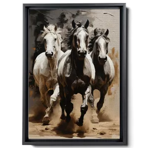 Animal Pictures Wall Art, Desert Running Horses Painting Picture Print on Canvas, Modern Wall Decor, Wildlife Wall Art, Animal Wall Decor, Horses Art Print, Art Wall Hanging, Wall