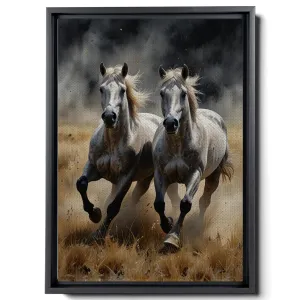 Animal Pictures Wall Art, Desert Running Horses Painting Picture Print on Canvas, Modern Wall Decor, Wildlife Wall Art, Animal Wall Decor, Horses Art Print, Wall Art Prints, Arts