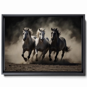 Animal Pictures Wall Art, Desert Running Horses Painting Picture Print on Canvas, Modern Wall Decor, Wildlife Wall Art, Animal Wall Decor, Horses Art Print, Art Print, Print