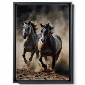 Animal Pictures Wall Art, Desert Running Horses Painting Picture Print on Canvas, Modern Wall Decor, Wildlife Wall Art, Animal Wall Decor, Horses Art Print, Art Wall Hanging, Decor