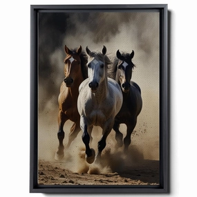 Animal Pictures Wall Art, Desert Running Horses Painting Picture Print on Canvas, Modern Wall Decor, Wildlife Wall Art, Animal Wall Decor, Horses Art Print, Art Wall Hanging, Print