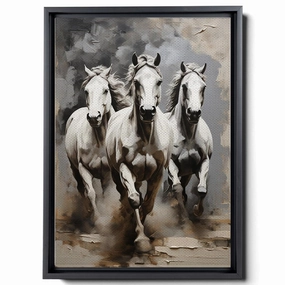 Animal Pictures Wall Art, Desert Running Horses Painting Picture Print on Canvas, Modern Wall Decor, Wildlife Wall Art, Animal Wall Decor, Horses Art Print, Canvas Wall Art, Decor