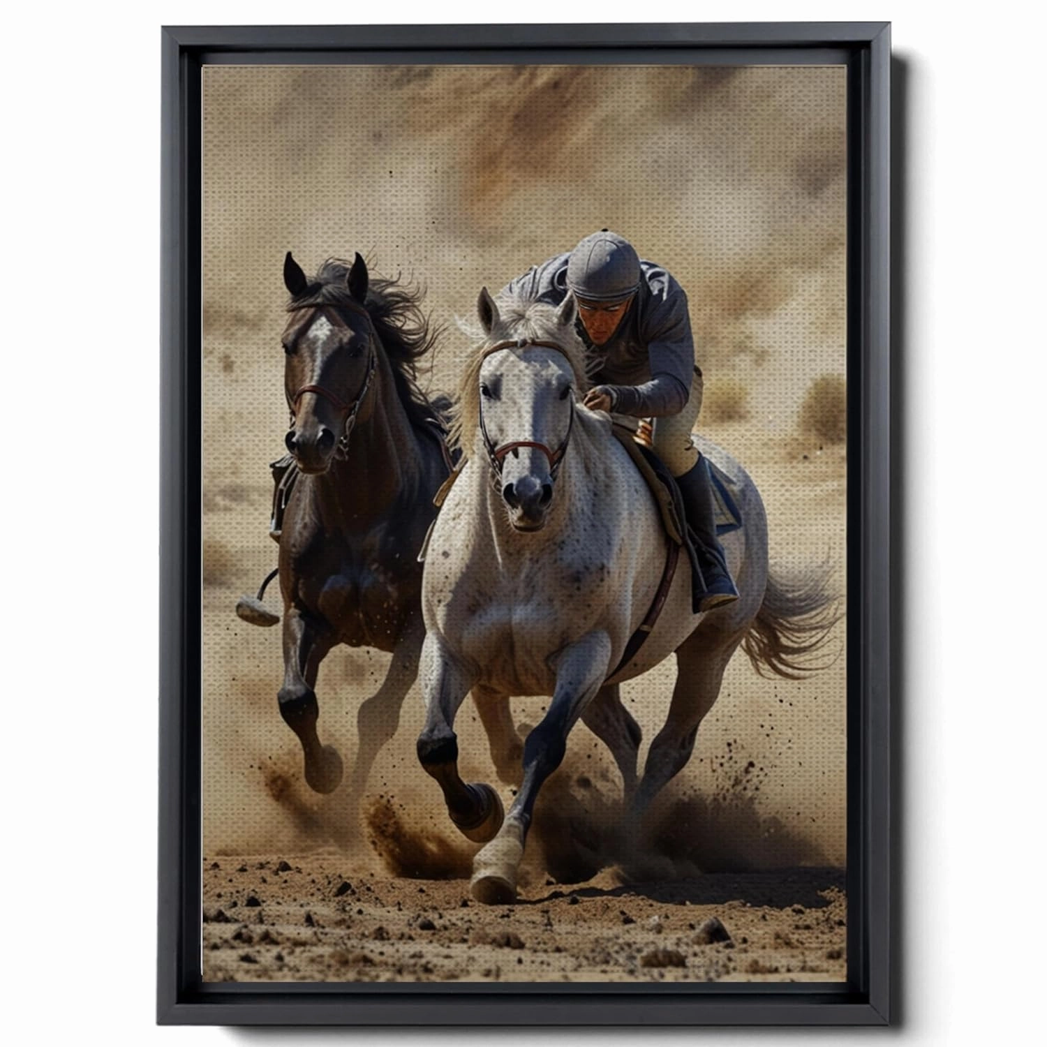 Animal Pictures Wall Art, Desert Running Horses Painting Picture Print on Canvas, Modern Wall Decor, Wildlife Wall Art, Animal Wall Decor, Horses Art Print, Kitchen Wall Art, Arts