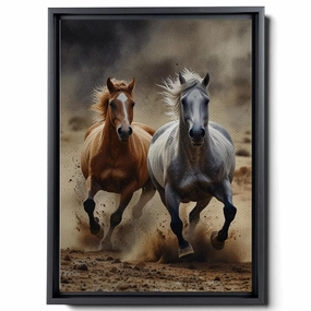 Animal Pictures Wall Art, Desert Running Horses Painting Picture Print on Canvas, Modern Wall Decor, Wildlife Wall Art, Animal Wall Decor, Horses Art Print, Kitchen Wall Art, Wall
