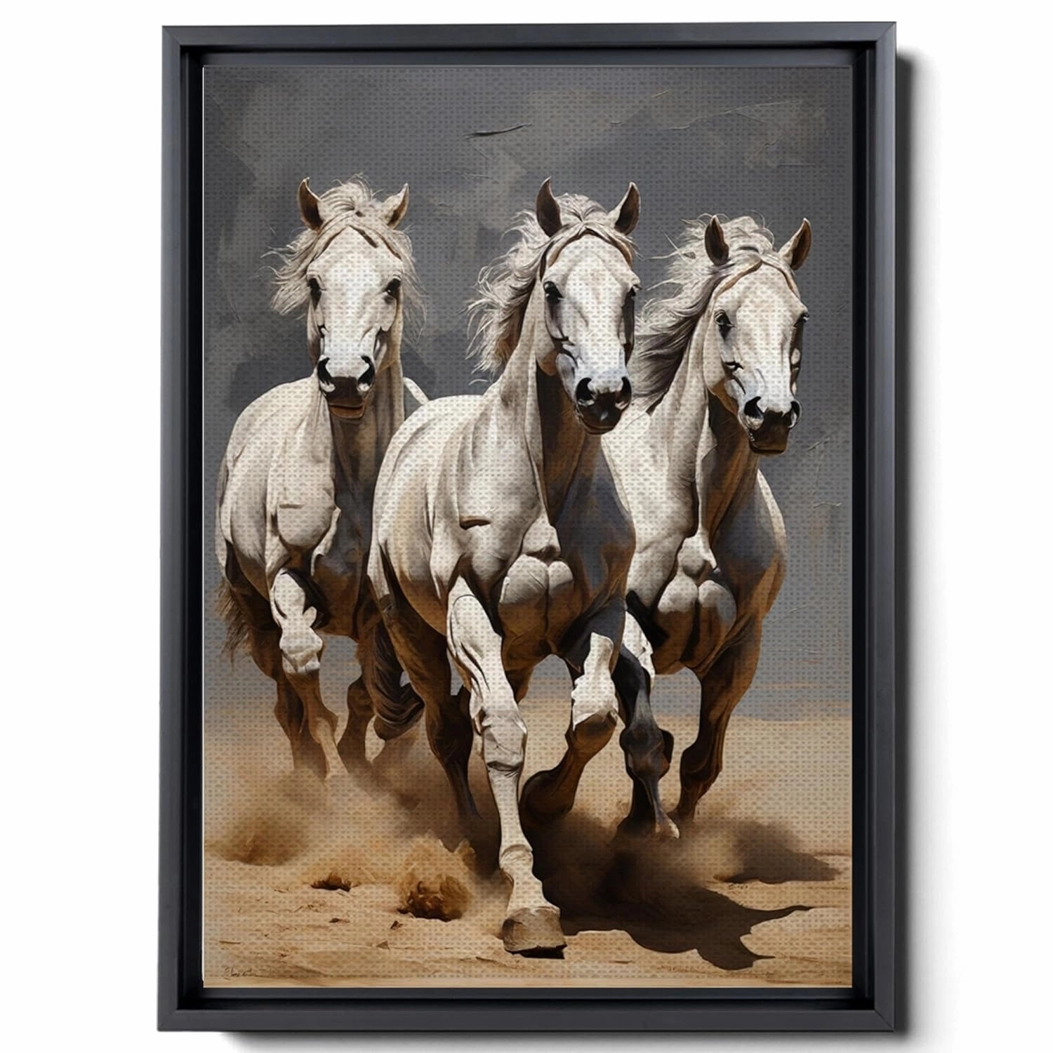 Animal Pictures Wall Art, Desert Running Horses Painting Picture Print on Canvas, Modern Wall Decor, Wildlife Wall Art, Animal Wall Decor, Horses Art Print, Wall Hang, Wall