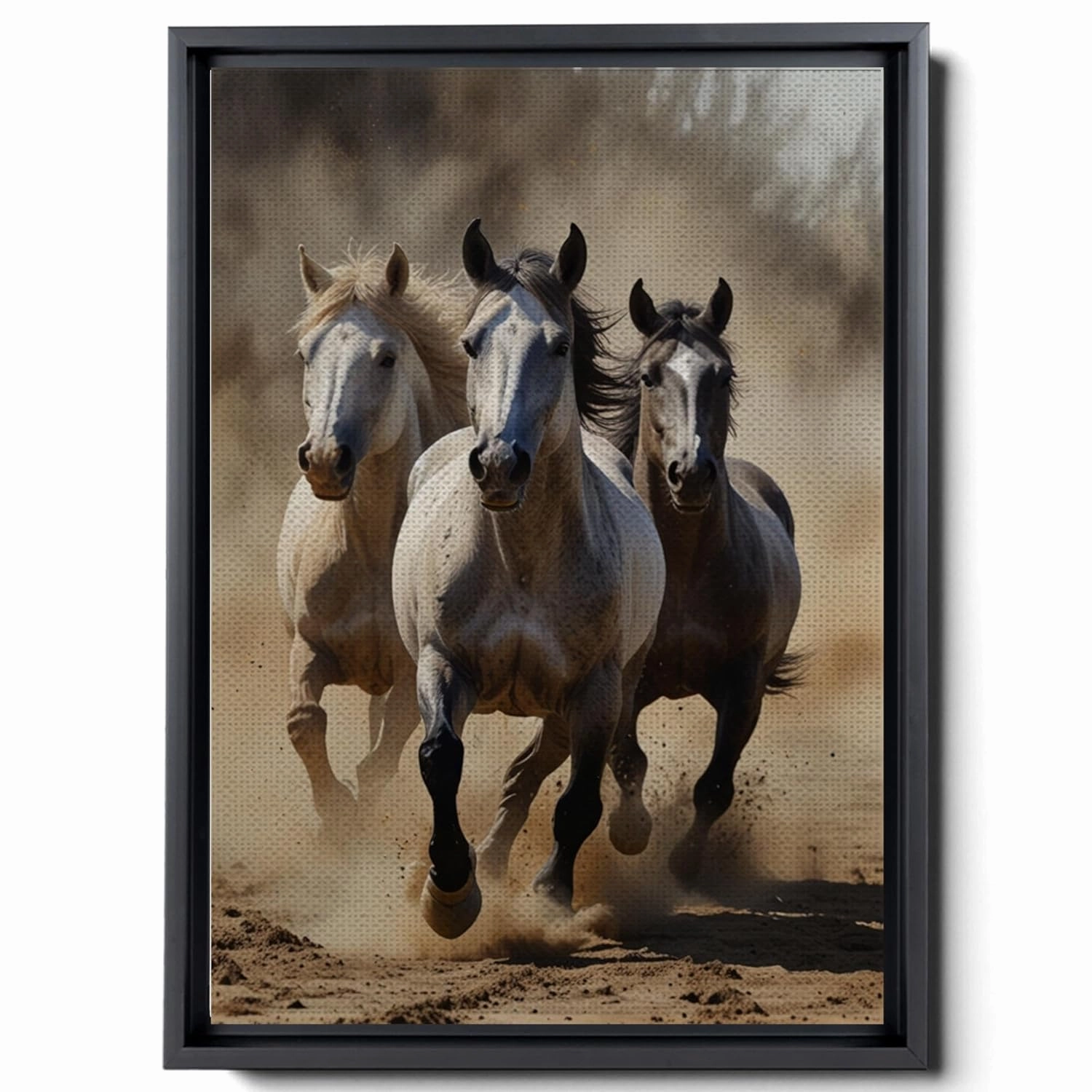 Animal Pictures Wall Art, Desert Running Horses Painting Picture Print on Canvas, Modern Wall Decor, Wildlife Wall Art, Animal Wall Decor, Horses Art Print, Wall Hang, Wall