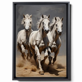 Animal Pictures Wall Art, Desert Running Horses Painting Picture Print on Canvas, Modern Wall Decor, Wildlife Wall Art, Animal Wall Decor, Horses Art Print, Wall Hang, Wall