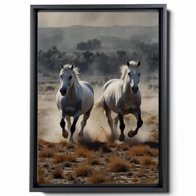 Animal Pictures Wall Art, Desert Running Horses Painting Picture Print on Canvas, Modern Wall Decor, Wildlife Wall Art, Animal Wall Decor, Horses Art Print, Watercolor, Decor