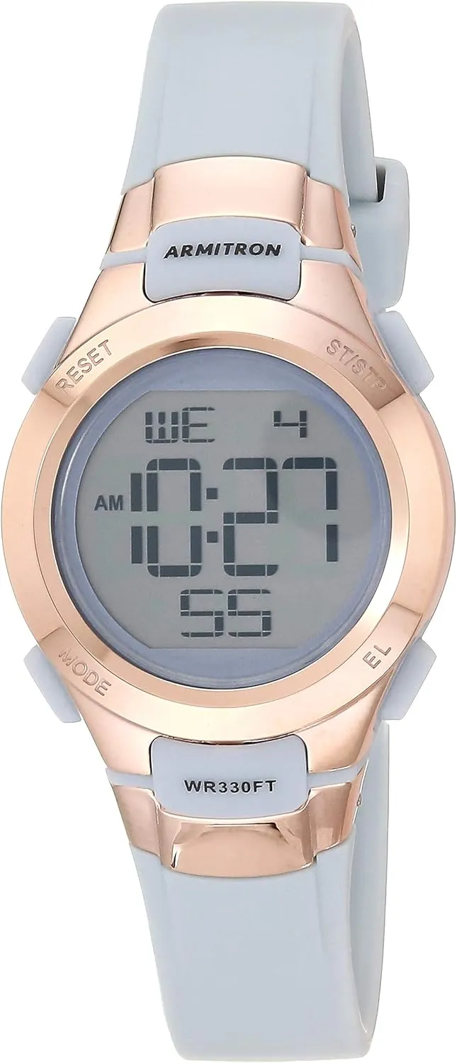 Armitron Sport Women's Digital Chronograph Resin Strap Watch, 45/7012