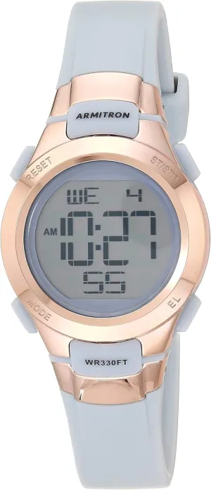 Armitron Sport Women's Digital Chronograph Resin Strap Watch, 45/7012