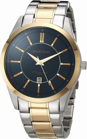 Armitron Men's Date Function Two-Tone Watch and Bracelet Set, 20/5463