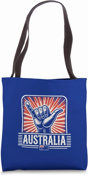 AUSTRALIA - Shaka Hand Gesture - Flag - Beach Surf Symbol Tote Bag