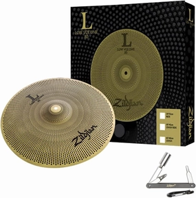 Avedis Zildjian Zildjian LV8018CR-S Low Volume L80 Practice 18inch Crash or Ride Cymbal - With ZKEY