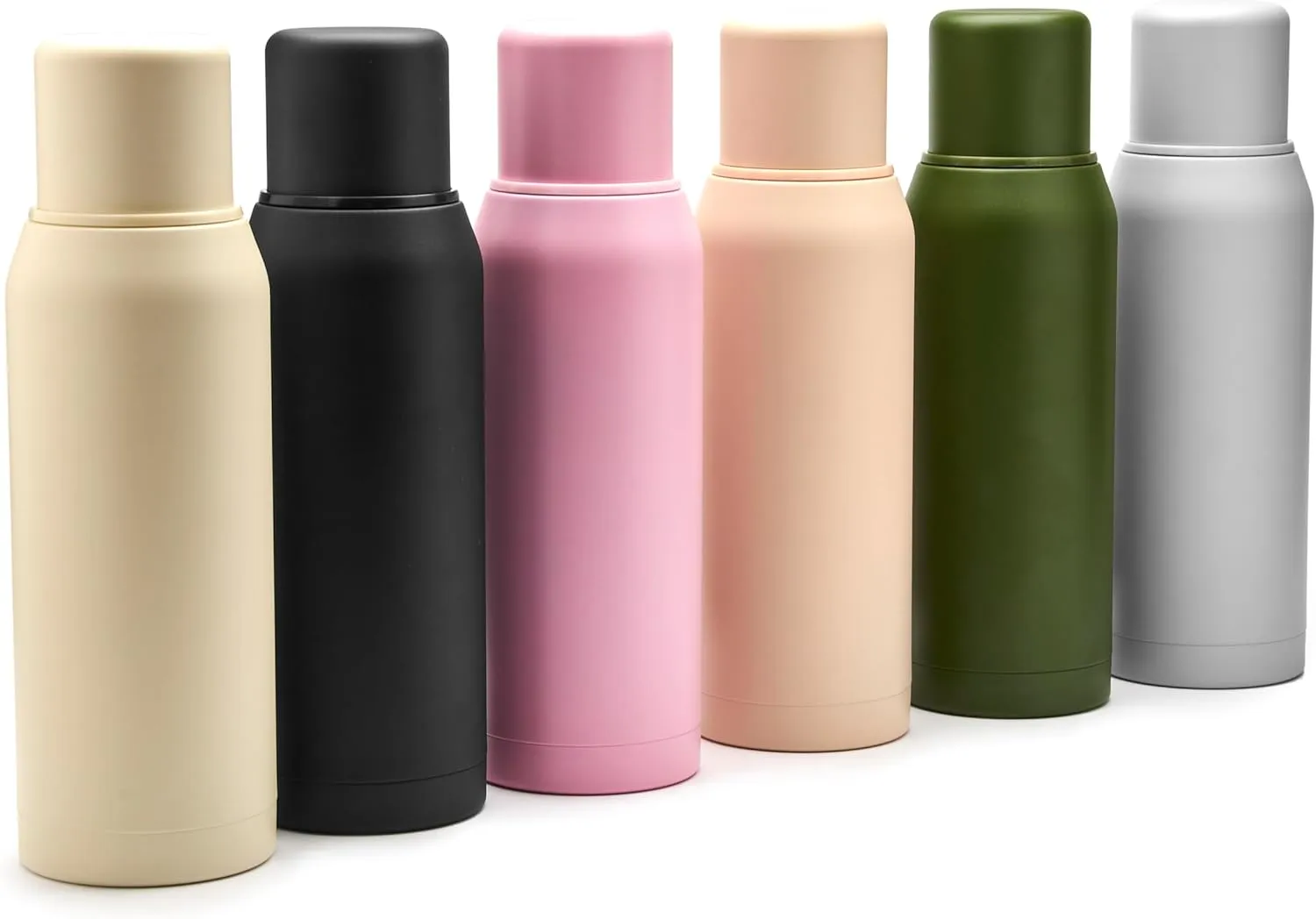 BALIBETOV Thermal Flask for Mate – Vacuum Insulated Double-Wall Stainless Steel – BPA-Free – Thermic Bottle Specially Designed for Use with Mate Cups or Gourds (33.8 fl oz, Champagne)