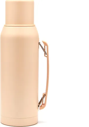 BALIBETOV Thermal Flask for Mate – Vacuum Insulated Double-Wall Stainless Steel – BPA-Free – Thermic Bottle Specially Designed for Use with Mate Cups or Gourds (33.8 fl oz, Champagne)
