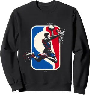 BASKETBALL LOGO HIGH FLYING LEFTY SLAM DUNK Sweatshirt