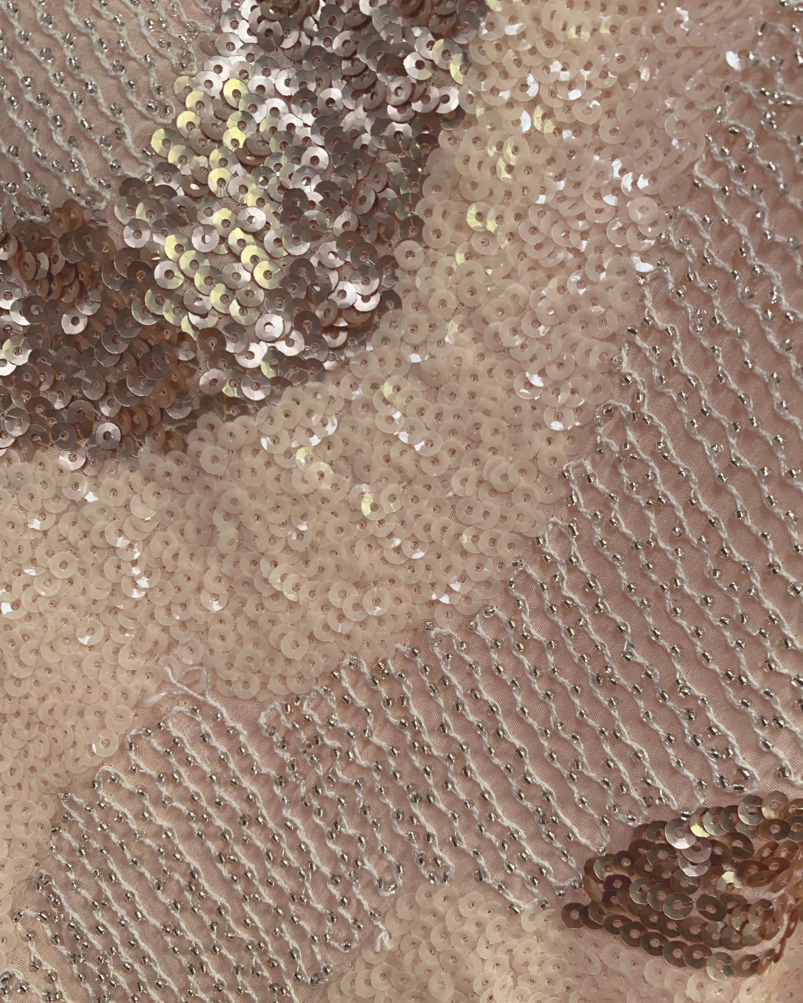 Beaded Cabaret Slip Dress - Champagne | Champagne
