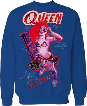 Ben Caldwell Comic Synthwave Queen Glitch Starlet Official Sweater for Men and Women - Multicolours, Sizes S-XXL