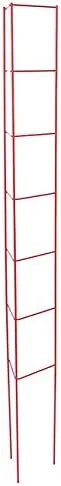 BestNest Panacea 89766 Vegetable Ladder Plant Supports, Red, 57" H, Set of 6