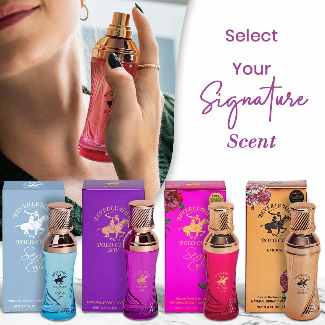 Beverly Hills Polo Club SEXY FOR HER - Perfume for Women with Notes of Citrus, Jasmine and Rose - Fresh & Floral Fragrance Scent - Eau De Parfum Spray 3.40fl.oz / 100ml (Packaging May Vary)