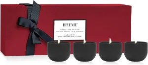 Black Ceramic Collection: 4-Piece Travel Votives | Red Box