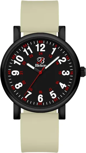 Blekon Original Nurse Watch for Medical Professionals and Students â€“ Various Scrub Colors, Easy Read Dial, Military Time with Second Hand, Silicone Band, 3 ATM Water Resistant