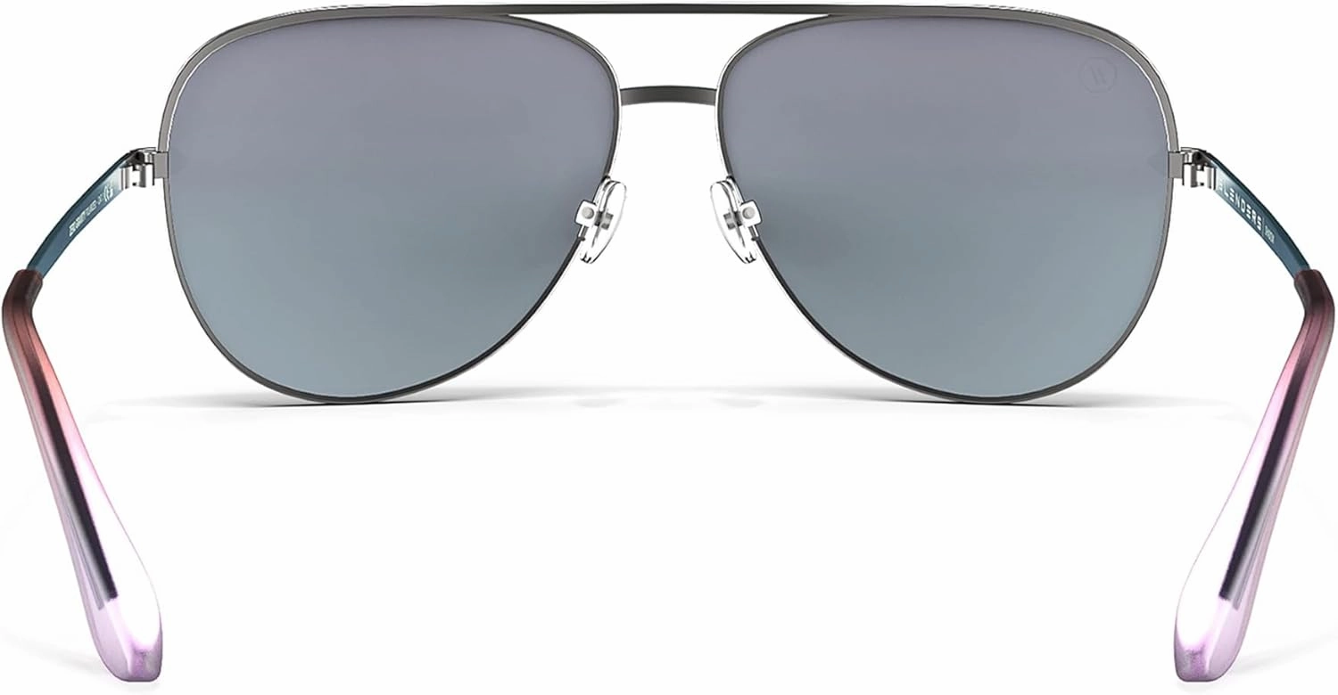 Blenders Eyewear Shadow – Polarized Sunglasses – Modern Aviator-Style, Metal Frames – 100% UV Protection – For Men & Women