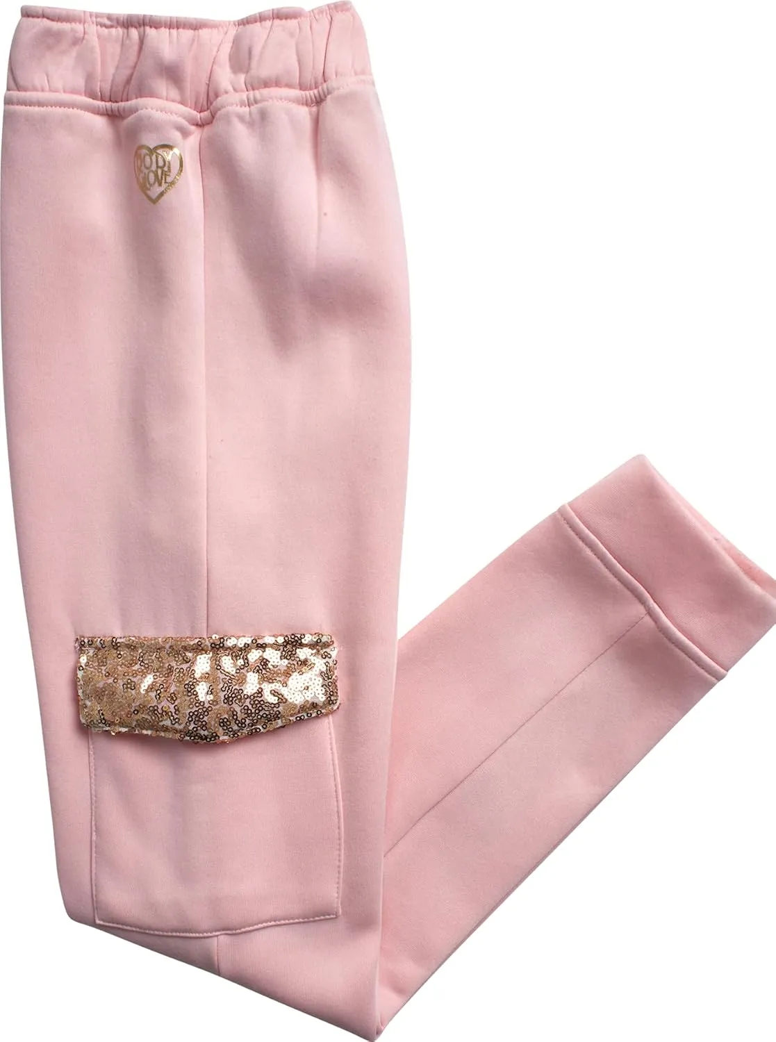 Body Glove Girls' Fleece Jog Set - 2 Piece Cozy Fleece Pullover Hoodie and Jogger Sweatpants (Size: 7-12)