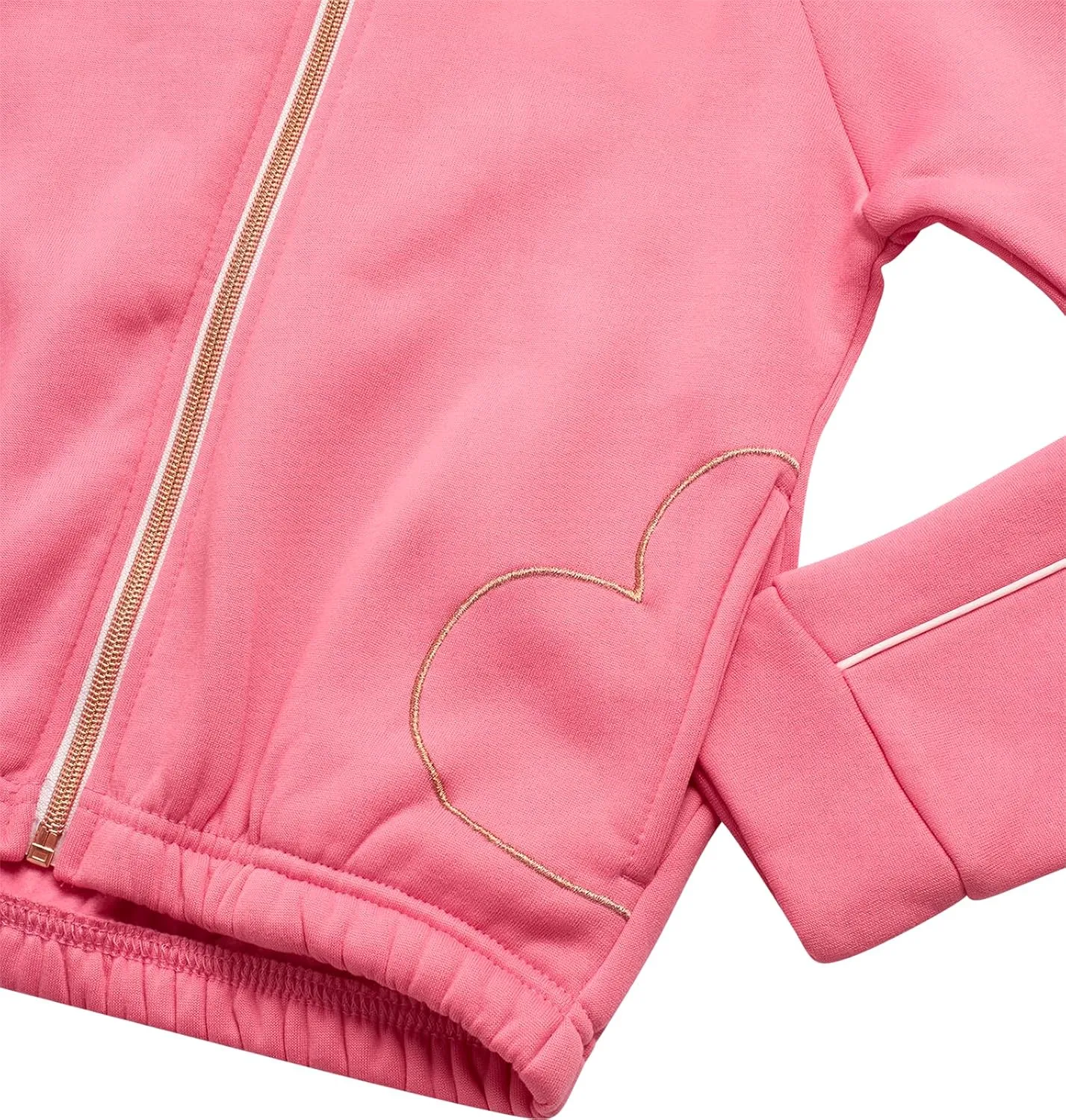 Body Glove Girls' Jogger Set - 2 Piece Fleece Sweatshirt and Sweatpants Sweatsuit (7-12)