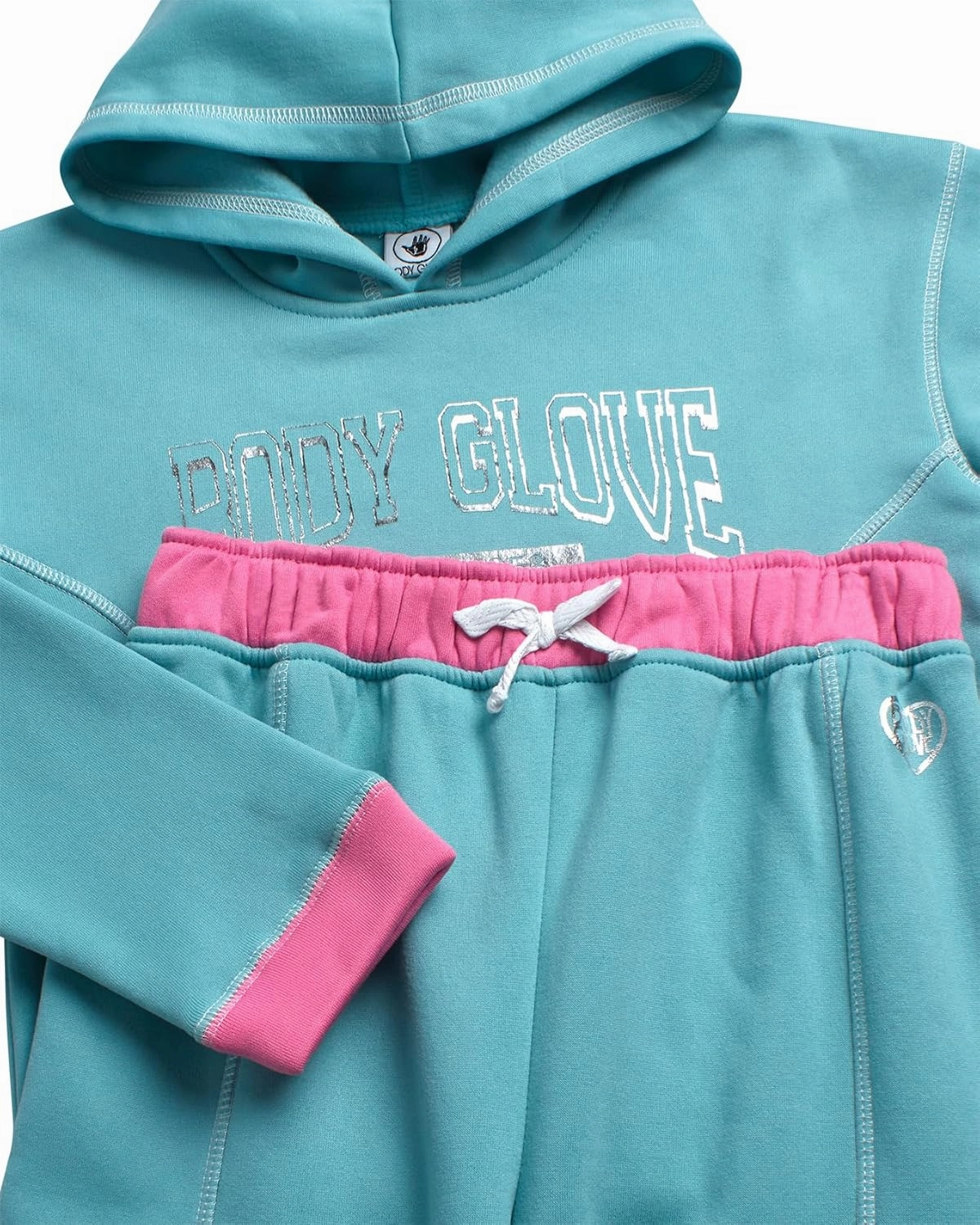 Body Glove Girls' Fleece Jog Set - 2 Piece Cozy Fleece Pullover Hoodie and Jogger Sweatpants (Size: 7-12)
